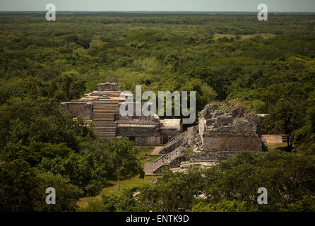 Die Maya-Stadt von Ek Balam, Halbinsel Yucatan, Mexiko Stockfoto