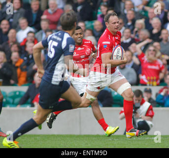 TWICKENHAM, ENGLAND - Mai 09: während die Babcock Trophy Rugby Union match zwischen The British Army und der Royal Navy auf 9. Mai 2015 in Twickenham, England im Twickenham Stadium gespielt.  (Foto von Mitchell Gunn/ESPA) *** lokalen Caption *** Stockfoto