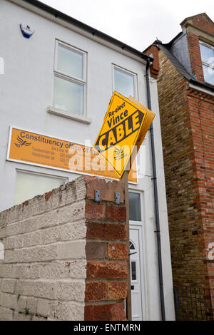 Wahlkreis Büro von Twickenham MP Vincent Cable nach der Wahl 2015 Stockfoto