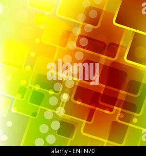 Ein Vektor abstrakten Hintergrund mit leuchtend bunten abgerundete Rechtecke und Kreise Stock Vektor