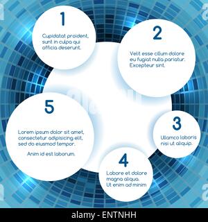 Abstrakte futuristische Design-Vorlage mit Platz für Ihren Text. Nur kostenlose Schriftart verwendet. Stock Vektor