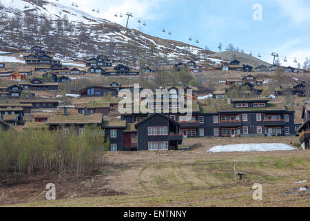 Schöne Berg. Berg Ulriken, Bergen Norwegen Stockfoto