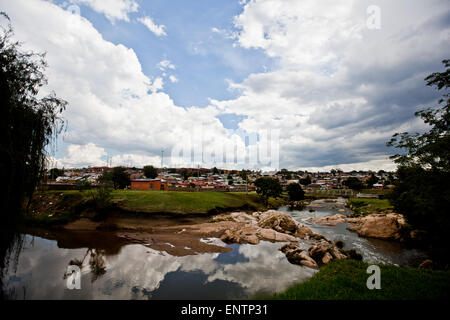 Alexandra Township in Johannesburg, Südafrika: Stockfoto