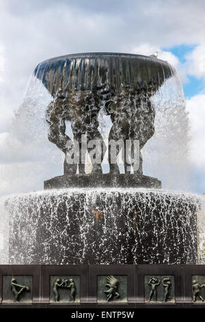 Skulpturen im Vigeland Park in Oslo, Norwegen Stockfoto