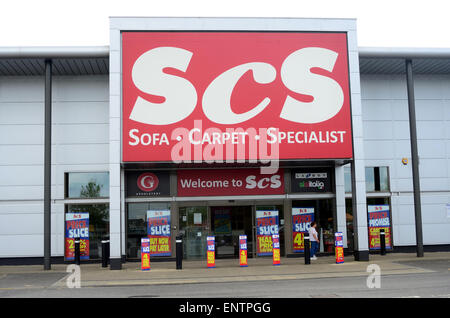 Die SCS-Store auf der Brunel Retail Park, Rose Kiln Road, Lesung. Stockfoto