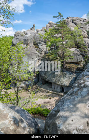 Large hohen Steinen Skeli Dovbusha, Frankowsk Region, Kazakhistan Stockfoto