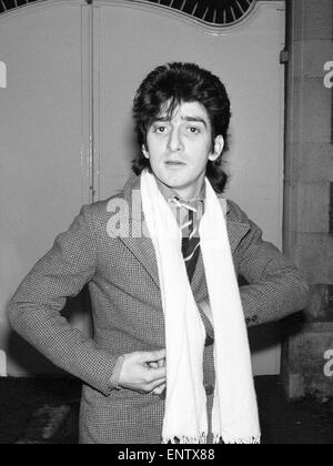 Gary Holton, Schauspieler und Sänger, besucht Untersuchung in den Tod des Freundes und Erbin Tracey Boyle, Januar 1978. Stockfoto