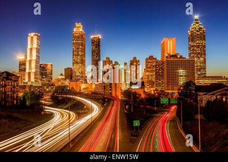 Skyline von Atlanta, Georgia, USA Stockfoto