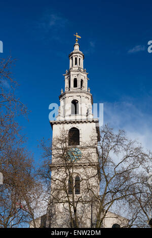 St Clement Danes RAF Kirchturm der Strang London England UK Stockfoto