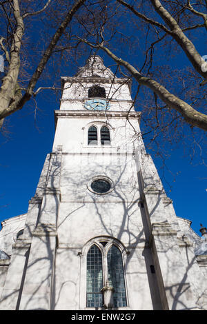 St Clement Danes RAF Kirchturm der Strang London England UK Stockfoto