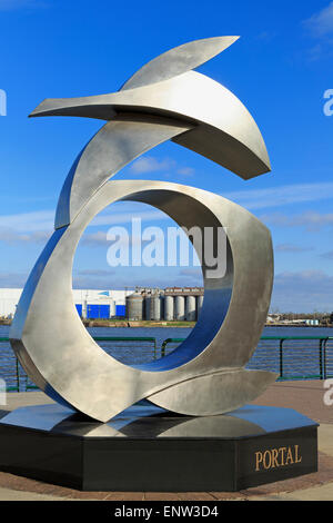 Portal-Skulptur von Casey Downing, Cooper Riverside Park, Mobile, Alabama, USA Stockfoto