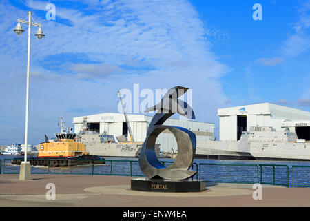 Portal-Skulptur von Casey Downing, Cooper Riverside Park, Mobile, Alabama, USA Stockfoto