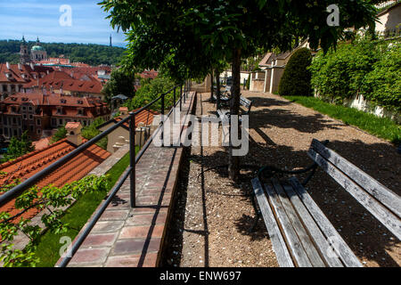 Prager Fürstenberg Garten Mala Strana Prager Schlossgarten Tschechische Republik Stockfoto