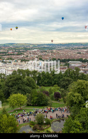 Ballons über Bristol Stockfoto