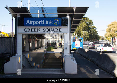 Green Square Bahnhof in Sydney, Bestandteil der AirportLink. Bildnachweis: Richard Milnes/Alamy Stockfoto