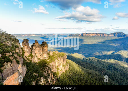 Die drei Schwestern, Blue Mountains, New South Wales, Australien Stockfoto