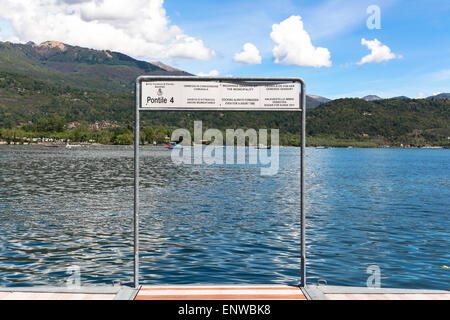 Feriolo di Baveno Hafen Stockfoto