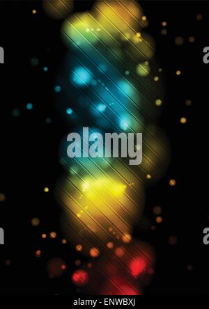 Glänzende gestreiften leuchtenden Hintergrund. Vektor-design Stock Vektor