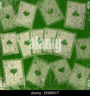 Grunge-Spielkarten. Abstrakte Scratch Hintergrund. Stockfoto