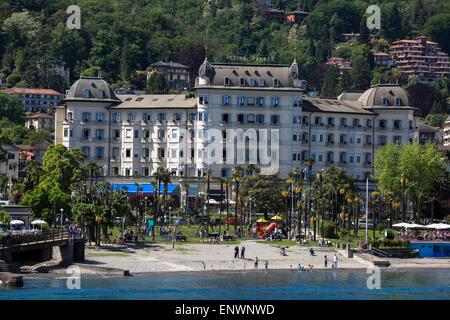 Luxus Hotel Regina Palace in Stresa, Lago Maggiore Stockfoto