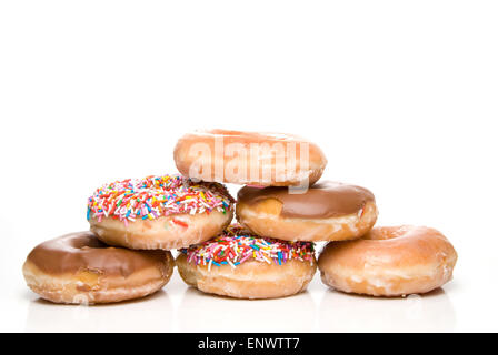 Verschiedene Donuts Stockfoto