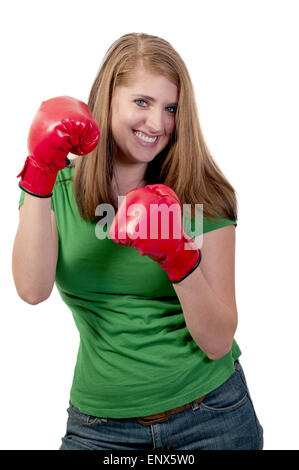 Teenager Boxer Stockfoto