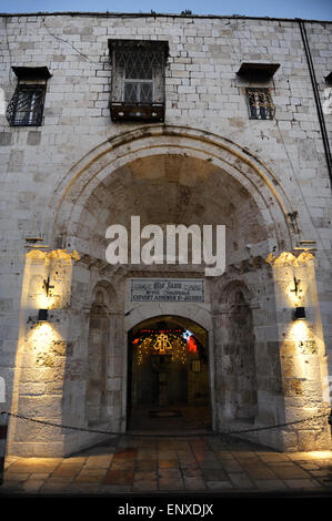 Israel. Jerusalem. Kathedrale von Saint James, 12. Jahrhundert Sitz des armenischen Patriarchen von Jerusalem. Das armenische Viertel. Von außen. Stockfoto