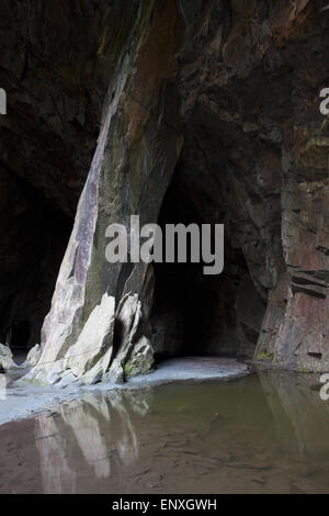 Cathedral Cave im Little Langdale, Cumbria, Großbritannien Stockfoto