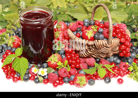 Beeren-Konfitüre Stockfoto