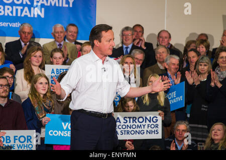 David Cameron startet die konservative Wahlkämpfe in Corsham Wiltshire UK 30. März 2015 Credit David Betteridge Stockfoto