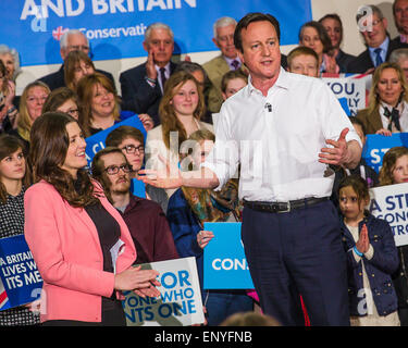 David Cameron startet die konservative Wahlkämpfe in Corsham Wiltshire UK 30. März 2015 Credit David Betteridge Stockfoto