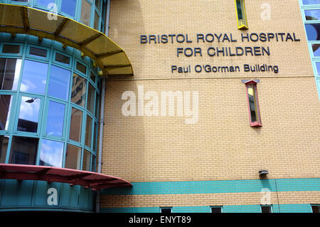 Die Außenseite des das Bristol Royal Hospital for Children in Bristol. Stockfoto