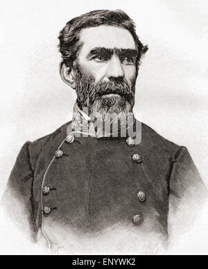 General Braxton Bragg, 1817 –1876.  Berufsoffizier der United States Army und General der Konföderierten Staaten Armee er wurde erster Kommandant in der westlichen Kriegsschauplatz des amerikanischen Bürgerkrieges. Stockfoto