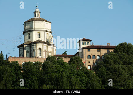 Kirche und monistary am Monte dei Cappuccini, Turin. Stockfoto