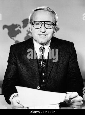 Werner Veigel, Sprecher der Tagesschau von 1966 Bis 1995. Stockfoto