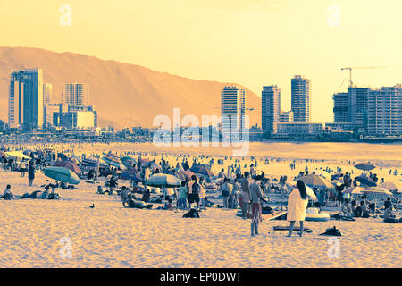 Cavancha Strand in Iquique, Chile Stockfoto