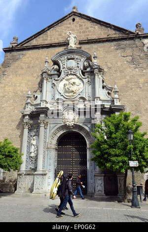 Iglesia de Santos Justo y Pastor Kirche Eingang Granada Andalusien Südspanien Stockfoto
