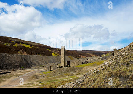 Die alten Bande führen Verhüttung Mühle, Swaledale, Yorkshire Dales National Park, North Yorkshire, England UK Stockfoto