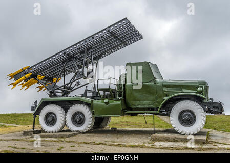 "Katjuscha" (LKW montierte mehrfache Rakete Abschußrampe) Stockfoto