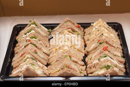 Sandwich Auswahl Buffet Tablett Party Essen Stockfoto