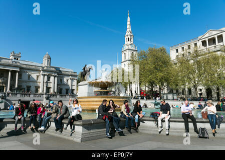Trafalgar Square, London, England, Großbritannien Stockfoto