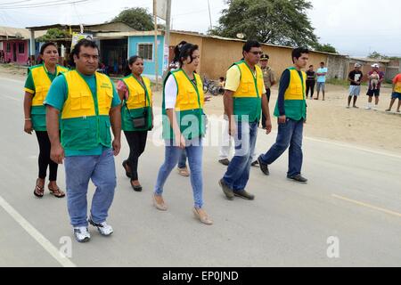 Festival auf dem Tag von San Pedro und El Señor del Mar (Lord des Meeres) in PUERTO PIZARRO. Abteilung von Tumbes. Peru Stockfoto