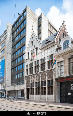 Belgien, Antwerpen, Fassade des Museum Mayer van Den Bergh Stockfoto