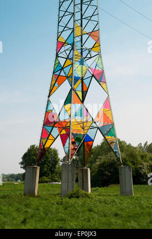 Hochspannung Pole Kunst Ruhr Ruhr Bezirk NRW-Deutschland Stockfoto