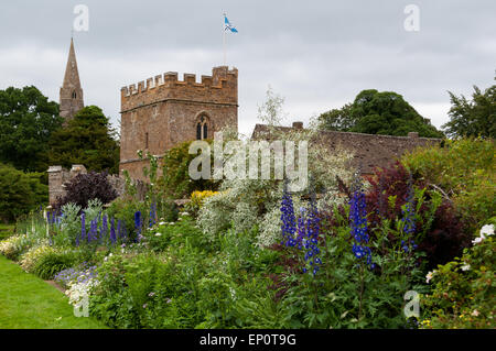 Broughton Schloss, eine mittelalterliche Herrenhaus und Heimat der Familie Fiennes in Oxfordshire Stockfoto