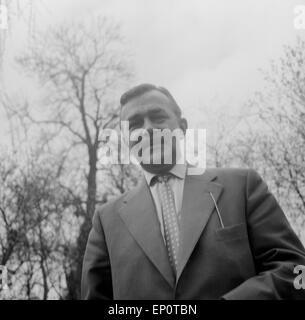 Deutscher Wis Heinz Piper, Hamburg 1956. Deutsche Schauspieler Heinz Piper, Hamburg 1956. Stockfoto