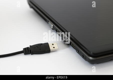 Verschiedene Arten von Verbindungen auf einem Computer zur Verfügung. Stockfoto