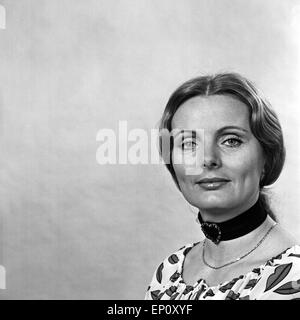 Deutsche Fictitious character/deutsche Schauspielerin Ruth Maria Kubitschek, Mitte 1970er Jahre bis Mitte der 1970er Jahre. Stockfoto