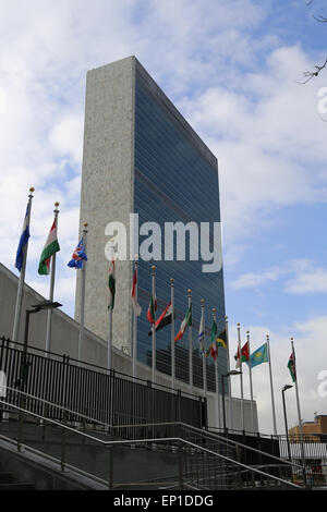 Hauptsitz der Vereinten Nationen. Sekretariat Gebäude. New York City. USA. Stockfoto