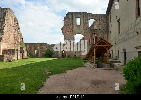 Pecka Schloss - Burg Interieur, Tschechische Republik Stockfoto